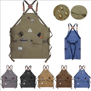 Canvas Multi Pocket Gardening Barbecue Mechanic Tool Apron